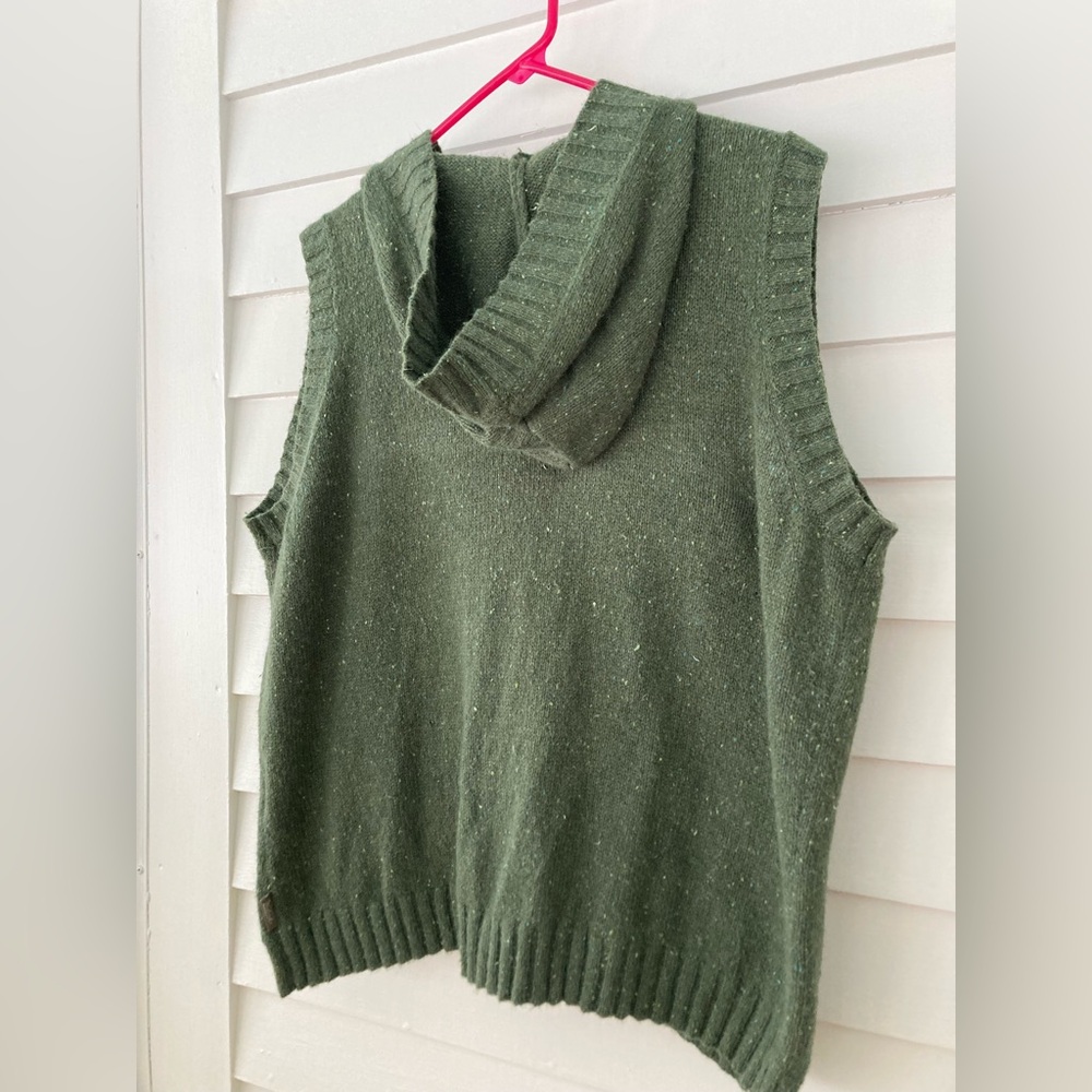 Woolrich | Angora Blend Hooded Sweater Vest Size XL - Picture 4 of 8